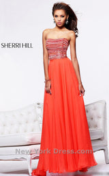 6 of 21 Sherri Hill 1539 Orange