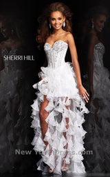 1 of 2 Sherri Hill 1543 White