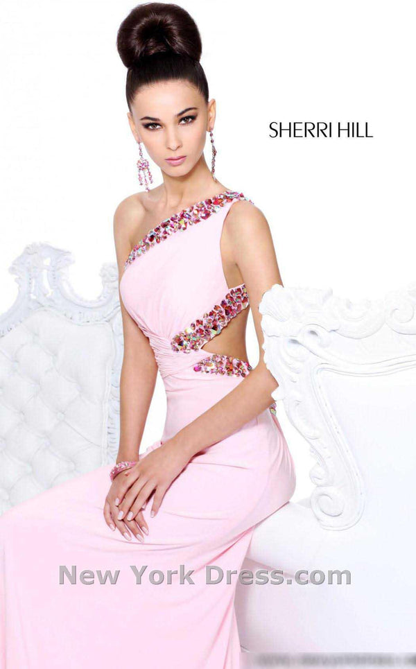 Sherri Hill 2970 Pink/Multi Stones