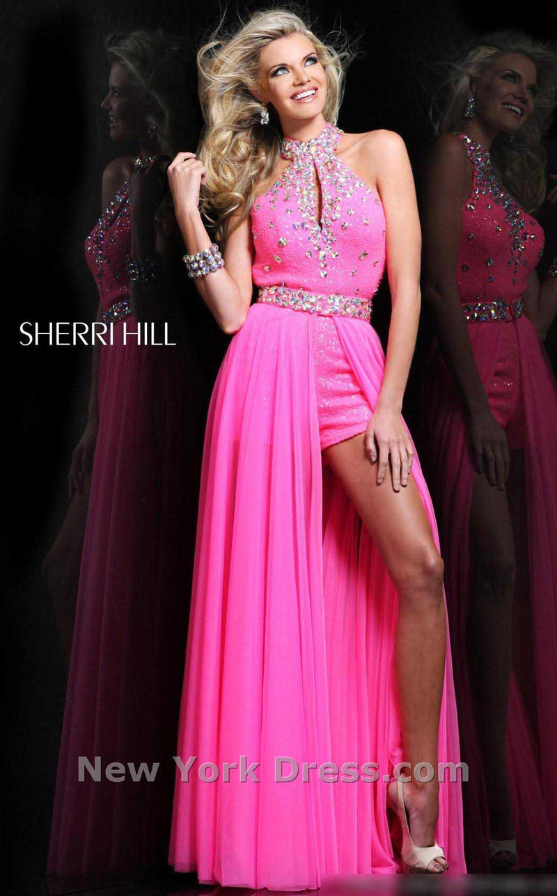 Sherri Hill 2975 Neon Pink