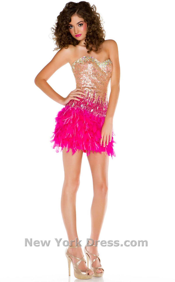 Mac Duggal 61182B Hot Pink