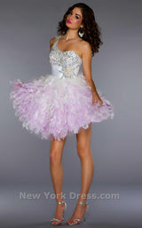 1 of 2 Mac Duggal 61282B White/Lilac