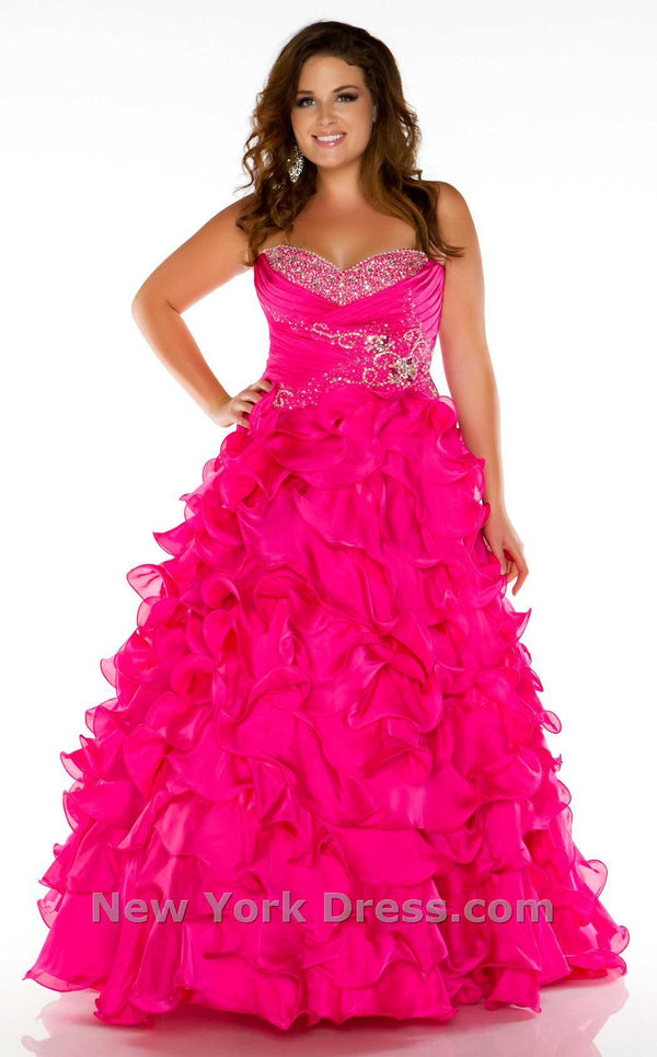 Mac Duggal 4977F Fuchsia