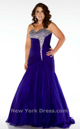 1 of 2 Mac Duggal 64473F Cobalt