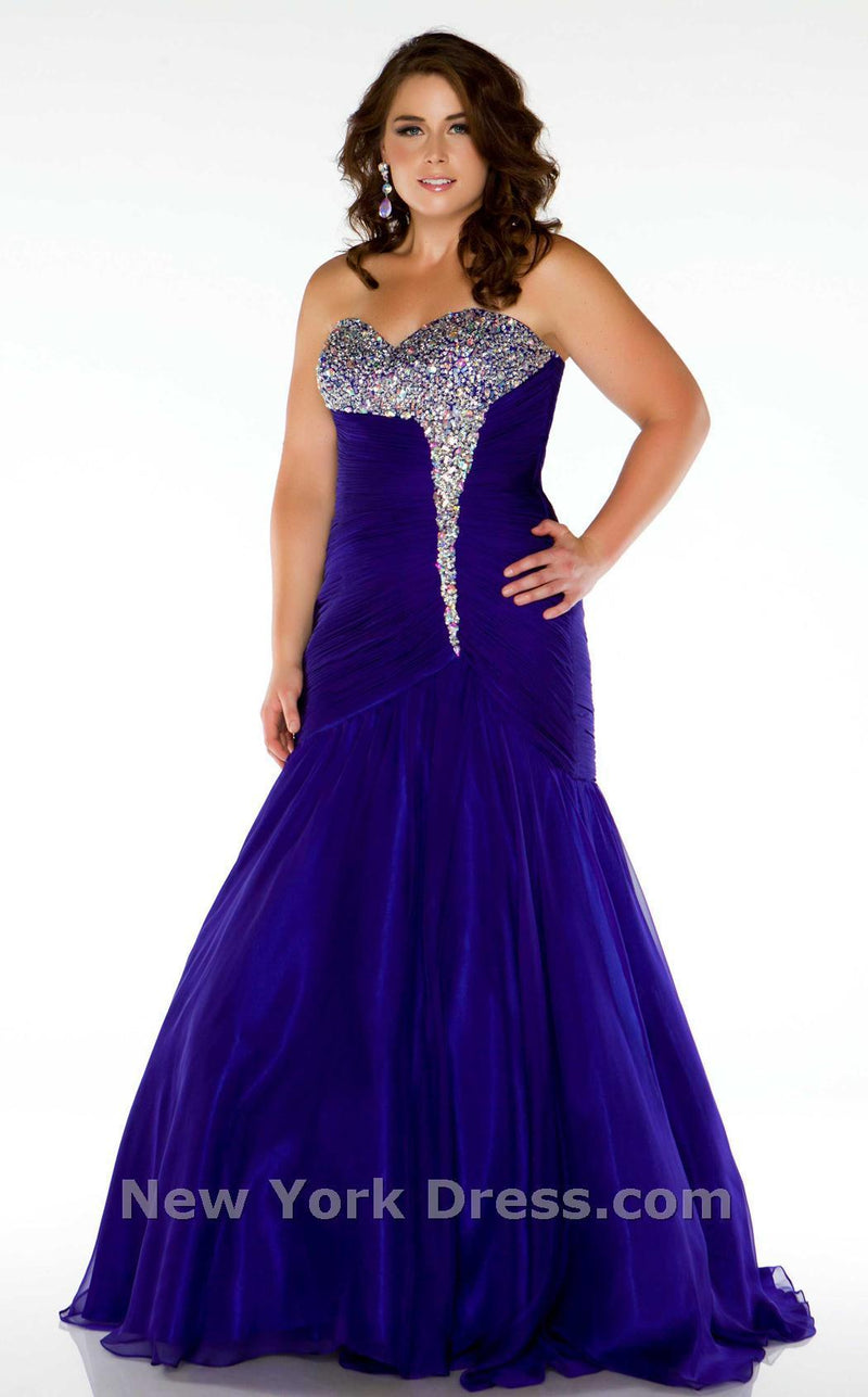 Mac Duggal 64473F Cobalt