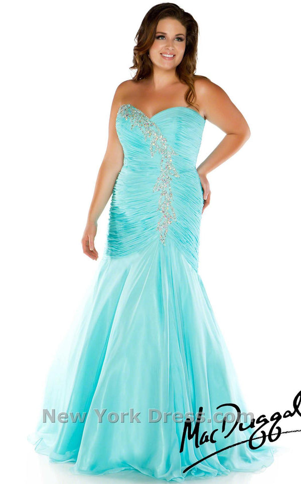 Mac Duggal 64503F Aqua