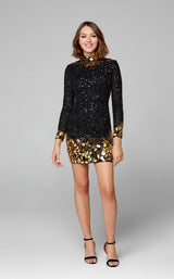 1 of 9 Primavera Couture 3503 Dress Black-Gold