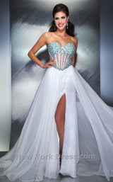 2 of 2 Mac Duggal 61285M White/Aqua