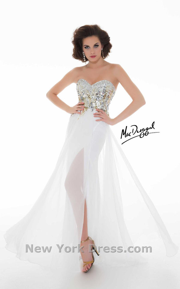 Mac Duggal 50116M Ivory/Gold