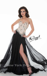 1 of 3 Mac Duggal 81838M Black/Nude