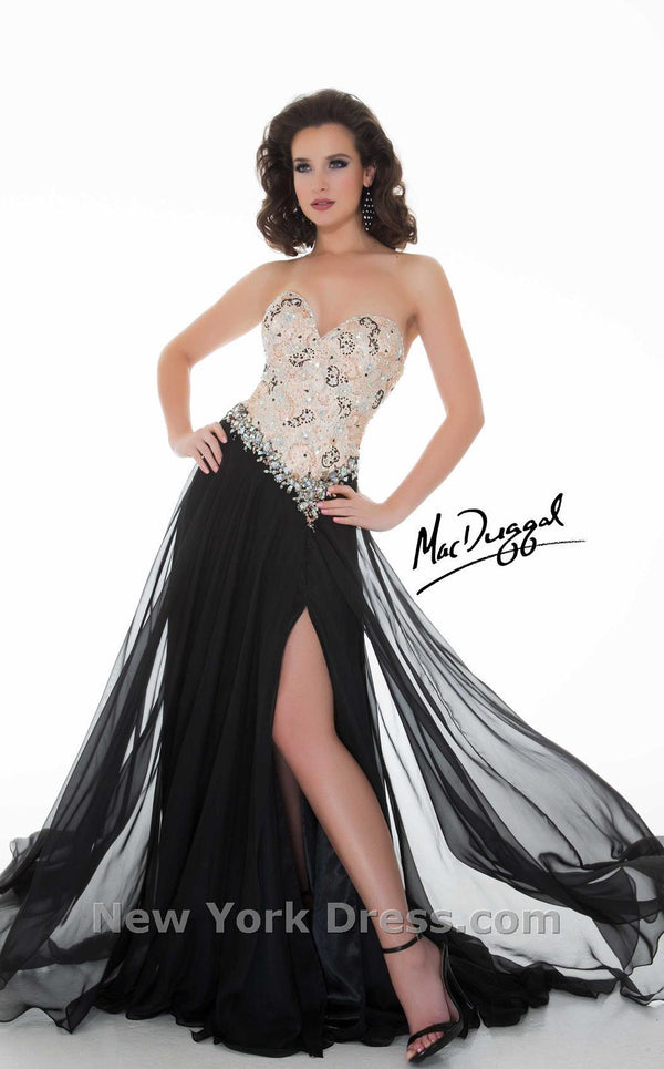 Mac Duggal 81838M Black/Nude