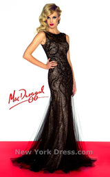 1 of 2 Mac Duggal 50187R Black/Nude