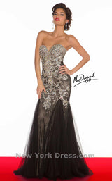 1 of 4 Mac Duggal 81719R Black/Nude