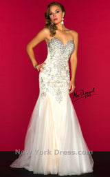 2 of 4 Mac Duggal 81719R Ivory/Nude