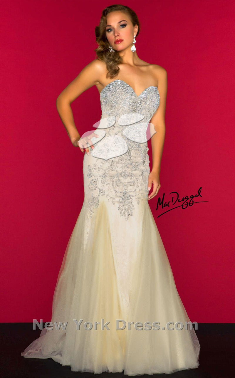 Mac Duggal 81719R Champagne