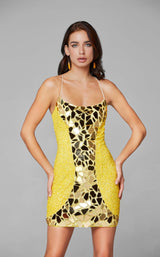 Primavera Couture 3512 Dress Yellow