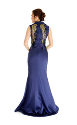 3 of 4 In Couture 3512 Dress Navy-Blue