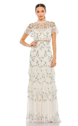 1 of 3 Mac Duggal 35139 Dress Taupe-Multi