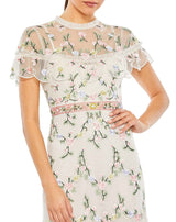 2 of 3 Mac Duggal 35139 Dress Taupe-Multi