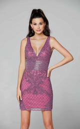 27 of 27 Primavera Couture 3514 Dress Raspberry