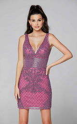 12 of 15 Primavera Couture 3514S Dress Raspberry