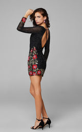 3 of 6 Primavera Couture 3515 Dress Black-Multi