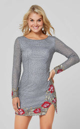 6 of 6 Primavera Couture 3515 Dress Platinum