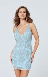 15 of 15 Primavera Couture 3520 Dress Powder-Blue