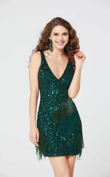 11 of 11 Primavera Couture 3527 Dress Forest-Green