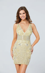 6 of 6 Primavera Couture 3533 Dress Yellow