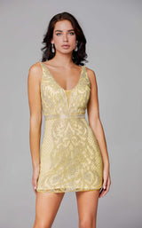 Primavera Couture 3540 Dress Yellow