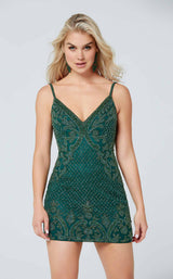 Primavera Couture 3541 Dress Forest-Green