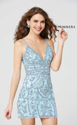 6 of 6 Primavera Couture 3542S Dress Powder-Blue
