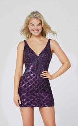 8 of 9 Primavera Couture 3543 Dress Aubergine