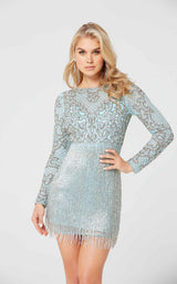 9 of 9 Primavera Couture 3546 Dress Powder-Blue