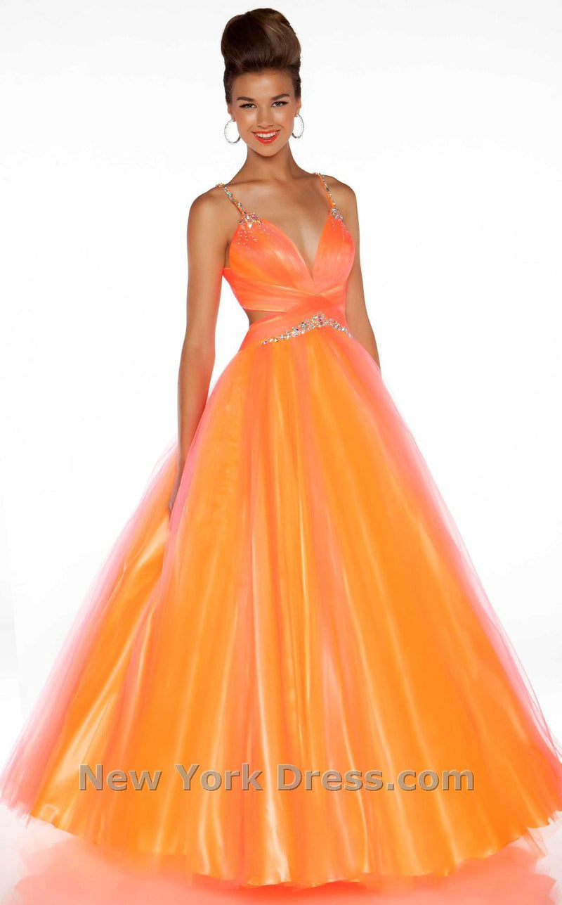 Mac Duggal 4941H Neon Orange