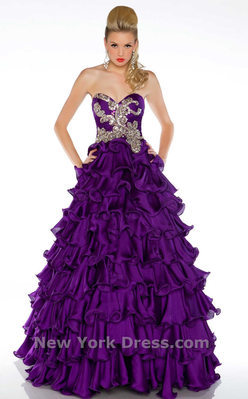 Mac Duggal 4957H Purple