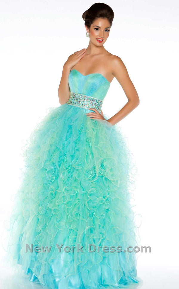 Mac Duggal 48012H Aqua