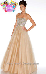 1 of 3 Mac Duggal 61184H Nude/Silver