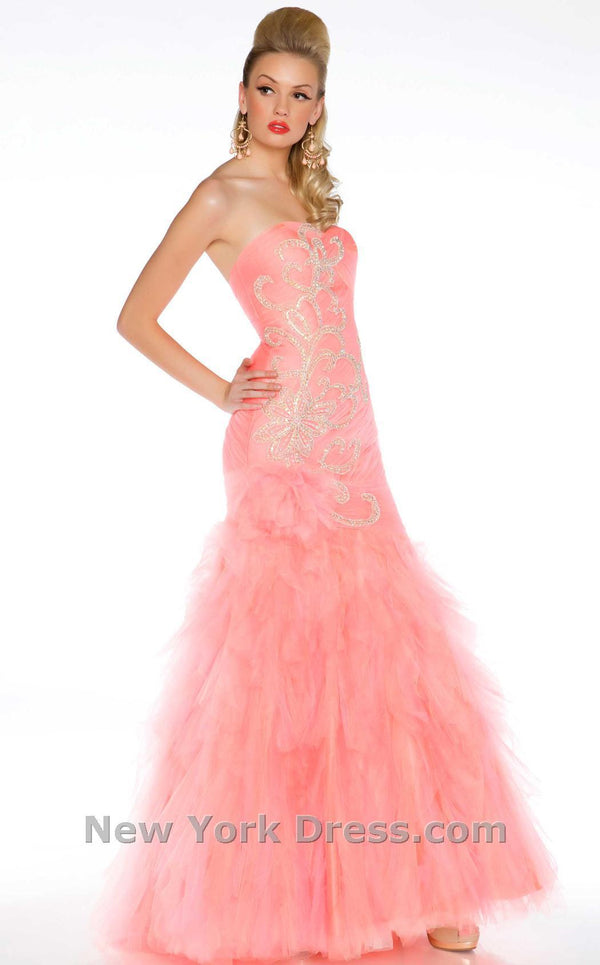 Mac Duggal 61199H Passion Pink