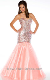 2 of 2 Mac Duggal 81778H Peach Fizz