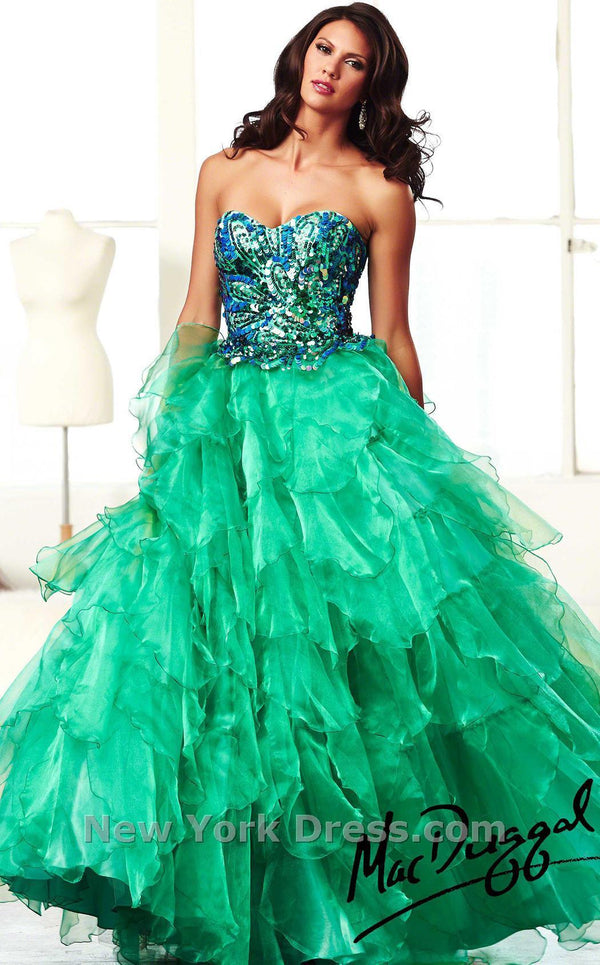 Mac Duggal 85122H Peacock