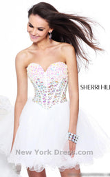 7 of 20 Sherri Hill 21101 Ivory