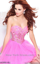 11 of 20 Sherri Hill 21101 Hot Pink