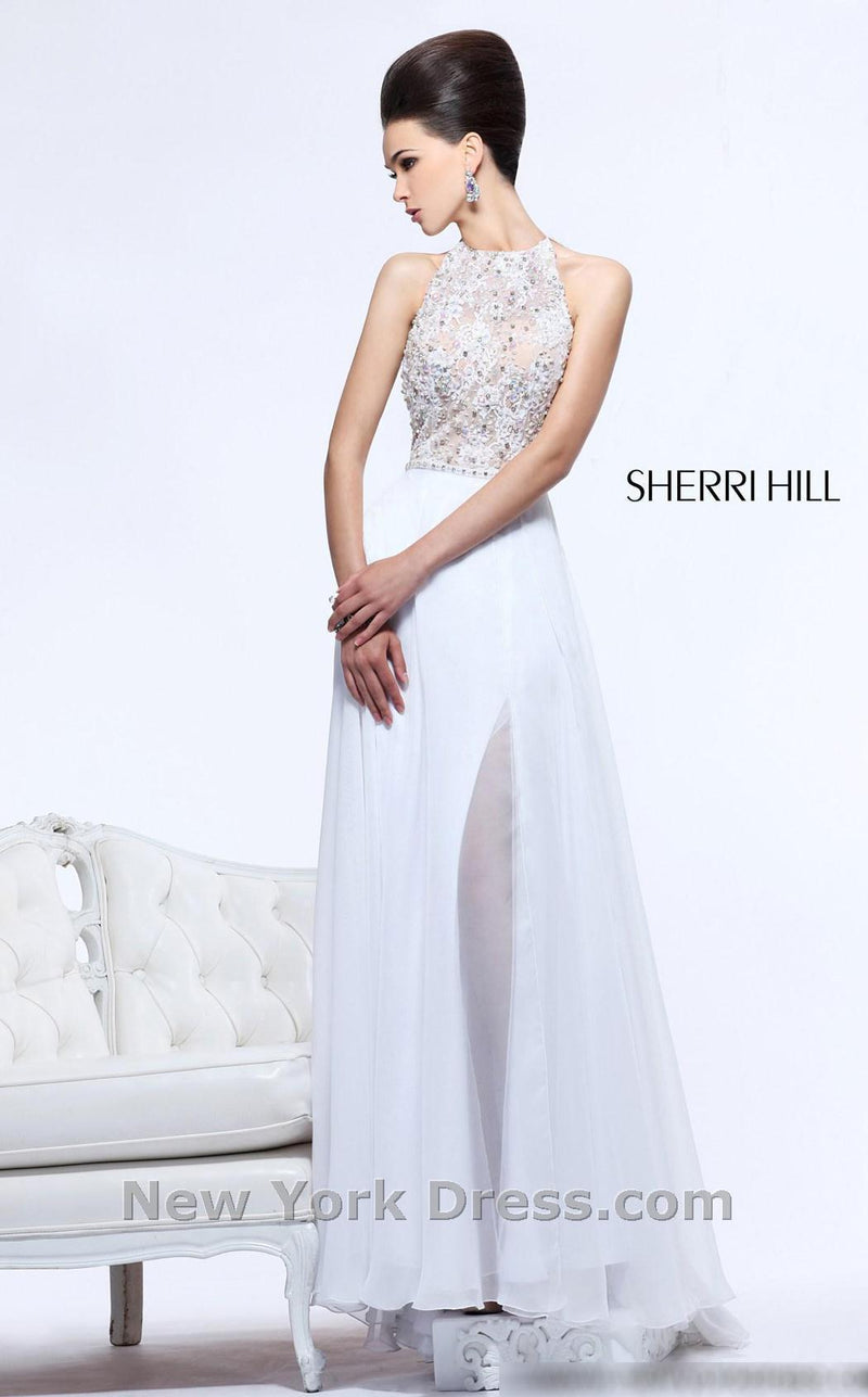 Sherri Hill 21110 White/Nude