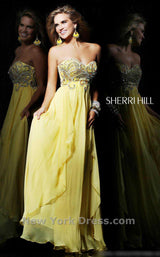 2 of 2 Sherri Hill 3867 Yellow