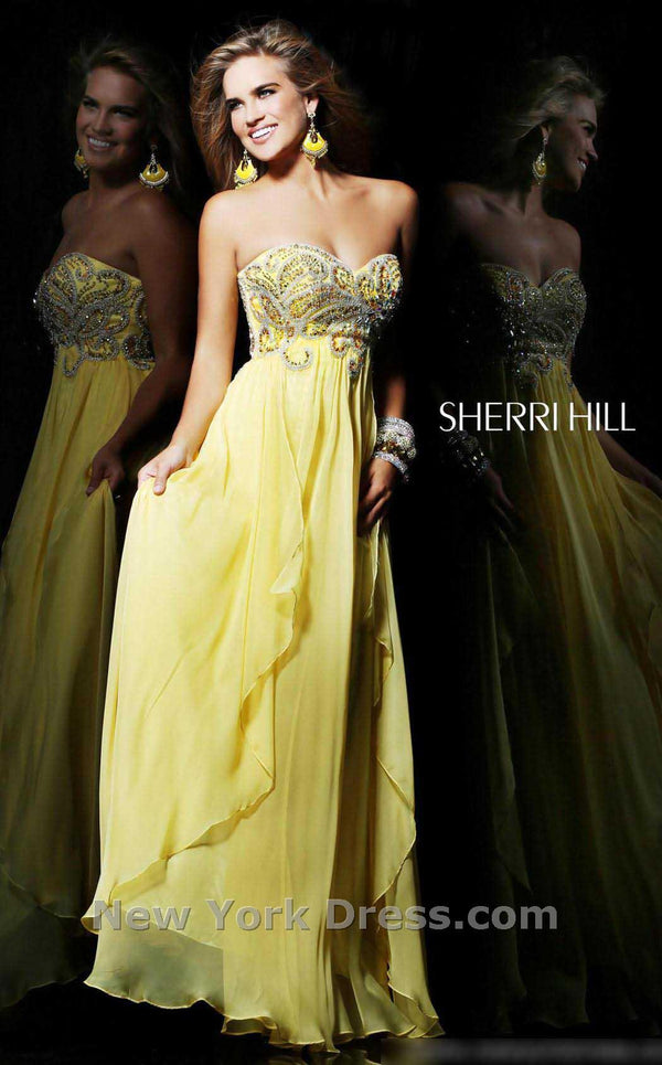 Sherri Hill 3867 Yellow