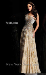 2 of 3 Sherri Hill 8506 Nude