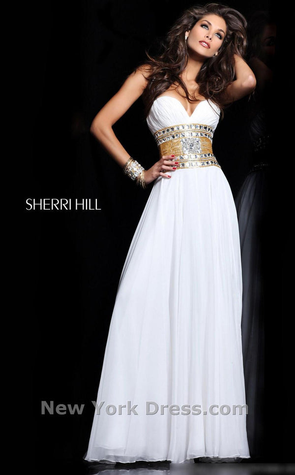 Sherri Hill 11019 Ivory/Gold