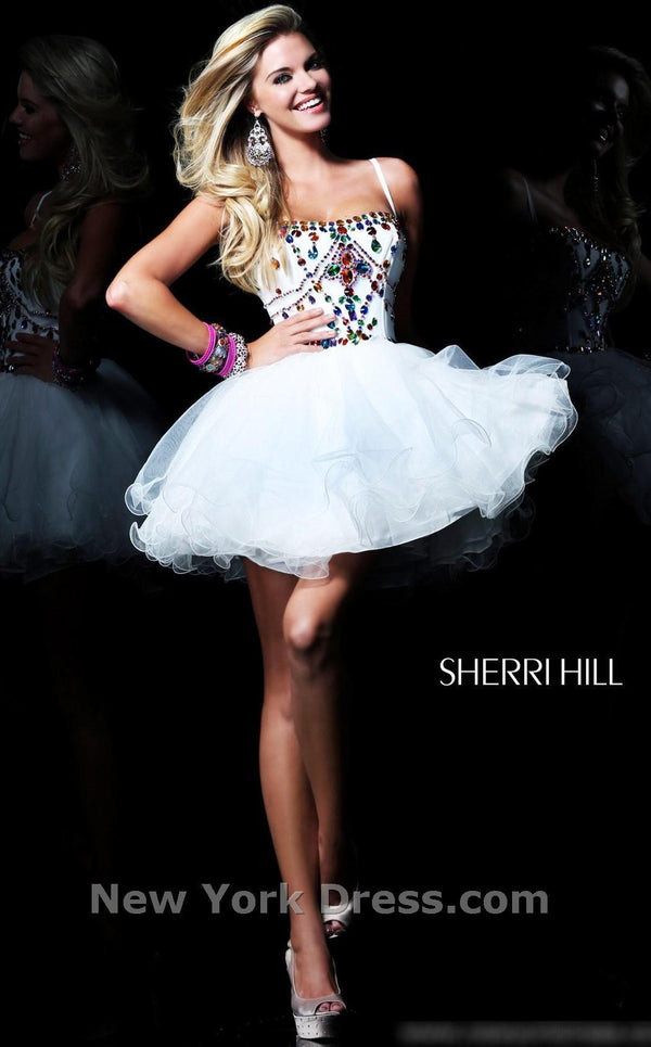 Sherri Hill 21001 Ivory Multi